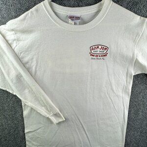 Ron Jon Surf Shop Boys White Long Sleeve T-shirt Large Youth Cocoa Beach FL